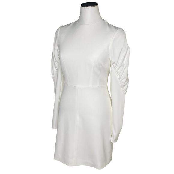 TIBI Florence Gathered Twill Mini Dress - Picture 4 of 16